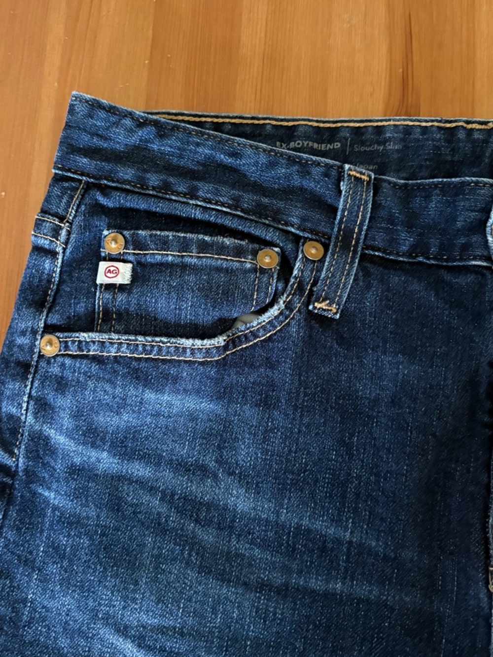 AG Adriano Goldschmied Ex-Boyfriend Slouchy Slim Jeans Size 27 - Picture 8 of 15